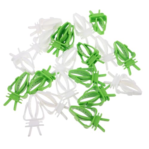 YARNOW 40 Stück Papageienkäfig Hängezubehör Vogelfutterspender Papageien Obst Und Gemüseclips Hängende Vogel Obsthalter Obstgabel Für Vögel Papageien Obstfutterspender Käfig von YARNOW