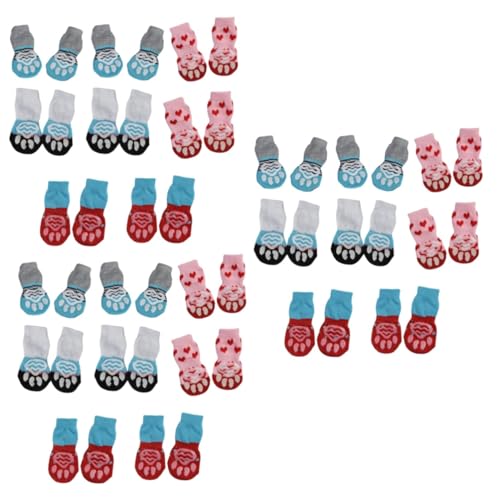 YARNOW 48 Stück, Paare Haustier rutschfeste Socken Rutschfester Pfotenschutz Stiefel Baumwollsocken für Haustiere Haustierfreundliche Socken Welpe warme Socken Wintersocken Haustierschuhe YARNOW 48 Stück, Paare Haustier rutschfeste Socken Rutschfester Pfotenschutz Stiefel Baumwollsocken für Haustiere Haustierfreundliche Socken Welpe warme Socken Wintersocken Haustierschuhe von YARNOW