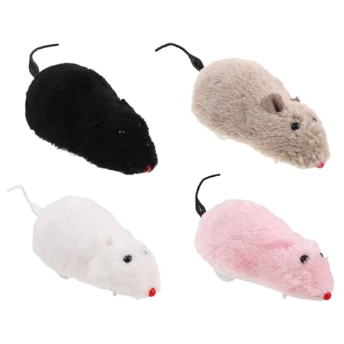 YARNOW 4Stücke Aufziehspielzeug Mäuse für Katzen und Pelzige Mäuse Interaktive Plüschrattenspielzeuge Sicher und Stimulierend für Haustiere für Partystreiche YARNOW 4Stücke Aufziehspielzeug Mäuse für Katzen und Pelzige Mäuse Interaktive Plüschrattenspielzeuge Sicher und Stimulierend für Haustiere für Partystreiche von YARNOW