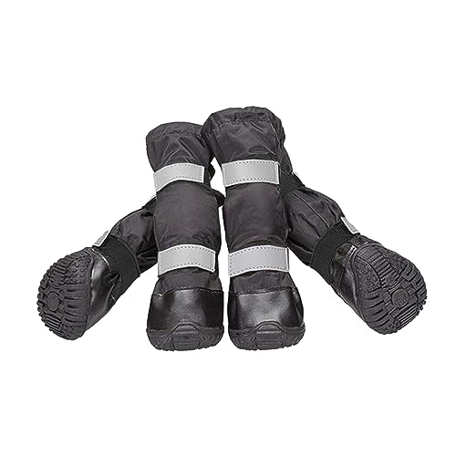 YARNOW 4er Set wasserdichte Hundeschuhe Für Kleine Hunde Anti Rutsch Winterstiefel Größe XS Schützende Pfotenschuhe Für Schnee Und Regen Optimaler Pfotenschutz YARNOW 4er Set wasserdichte Hundeschuhe Für Kleine Hunde Anti Rutsch Winterstiefel Größe XS Schützende Pfotenschuhe Für Schnee Und Regen Optimaler Pfotenschutz von YARNOW