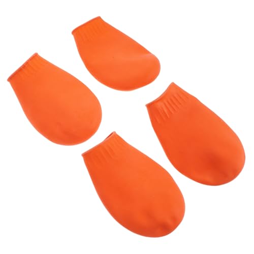 YARNOW 4er Set wasserdichte Hundeschuhe rutschfest Für Hunde Outdoor Schutzschuhe Für Katzen Und Hunde Strapazierfähige Regenstiefel Orange Größe S YARNOW 4er Set wasserdichte Hundeschuhe rutschfest Für Hunde Outdoor Schutzschuhe Für Katzen Und Hunde Strapazierfähige Regenstiefel Orange Größe S von YARNOW