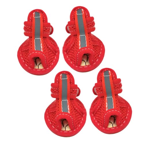 YARNOW 4stücke Atmungsaktive Hundeschuhe rutschfeste Leichte Und Bequeme Pet-Sandalen Für Outdoor-aktivitäten Für Park Strand Und Wandern YARNOW 4stücke Atmungsaktive Hundeschuhe rutschfeste Leichte Und Bequeme Pet-Sandalen Für Outdoor-aktivitäten Für Park Strand Und Wandern von YARNOW