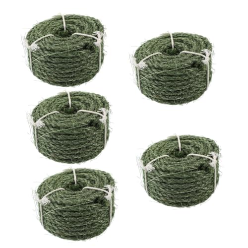 YARNOW 5 Rollen austauschbares Hanfseil katzenbaum zubehör Hanfseil für Katzenbaum verschleißfestes Kratzseil Gehege Künstliches Vogelnest Juteseil DIY Katzenkratzseil Katzenzubehör Sisal YARNOW 5 Rollen austauschbares Hanfseil katzenbaum zubehör Hanfseil für Katzenbaum verschleißfestes Kratzseil Gehege Künstliches Vogelnest Juteseil DIY Katzenkratzseil Katzenzubehör Sisal von YARNOW
