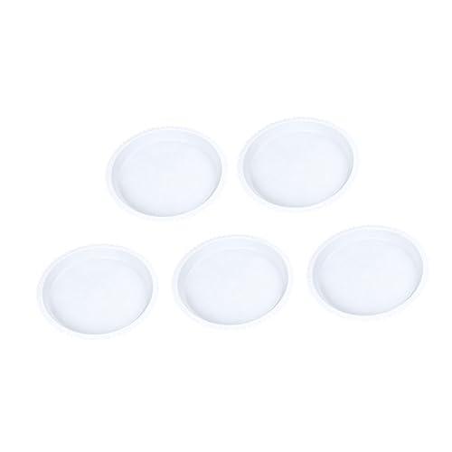 YARNOW 5 STK Bonsai-Baumhalter pflanzenpflege pflanzenbewässererung transparente Pflanzenschale Pflanzer Wasserschale zimmerpflanzen Untersetzer für Pflanzen Bonsaischale Tablett Weiß von YARNOW