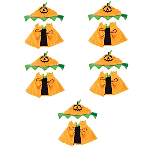 YARNOW 5 Sätze Haustier-Umhang Hunde-Kürbis-Kleidung Haustier Hut Umhang Halloween-Haustierzubehör pet Supplies Dog Costume Haustier-Kürbis-Mantel-Hut Haustier-Halloween- Plüsch YARNOW 5 Sätze Haustier-Umhang Hunde-Kürbis-Kleidung Haustier Hut Umhang Halloween-Haustierzubehör pet Supplies Dog Costume Haustier-Kürbis-Mantel-Hut Haustier-Halloween- Plüsch von YARNOW