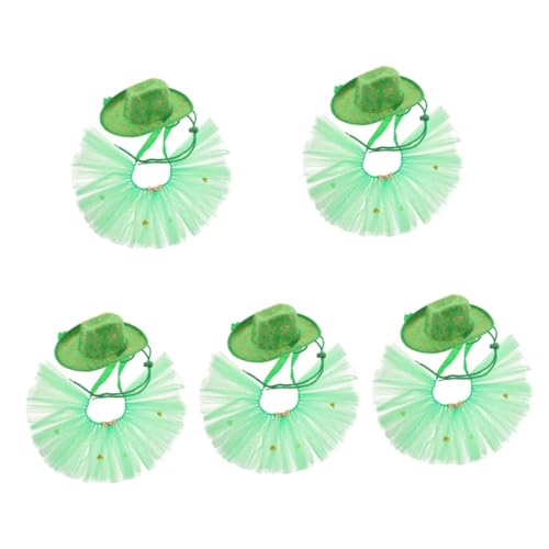 YARNOW 5 Sätze Urlaubskleidung für Haustiere st Patricks Day Bekleidung Saint Patrick's Day Kleidung pet-Rock Haustierrock zum St. Patrick's Day Hunde-Cosplay-Kostüm Katzenhut Stoff Green YARNOW 5 Sätze Urlaubskleidung für Haustiere st Patricks Day Bekleidung Saint Patrick's Day Kleidung pet-Rock Haustierrock zum St. Patrick's Day Hunde-Cosplay-Kostüm Katzenhut Stoff Green von YARNOW
