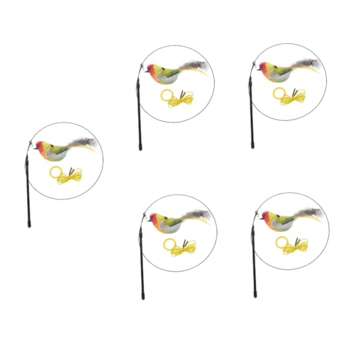 YARNOW 5 Sets Katze Lustiger Stab Katzenspielzeug Kätzchenspielzeug Katzenspielzeug Zauberstab Katzen Teaser Stab Neckerei Zauberstab Für Haustiere Neckerei Spielzeug YARNOW 5 Sets Katze Lustiger Stab Katzenspielzeug Kätzchenspielzeug Katzenspielzeug Zauberstab Katzen Teaser Stab Neckerei Zauberstab Für Haustiere Neckerei Spielzeug von YARNOW