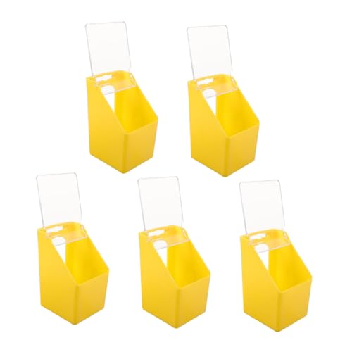 YARNOW 5 Stück Teiliges Pigeon Futterspender aus Robustem Kunststoff Hängende Vogelkäfig Futterbox mit Klarem Deckel und Einloch-Design Hygienischer Futter Wasserspender für Tauben YARNOW 5 Stück Teiliges Pigeon Futterspender aus Robustem Kunststoff Hängende Vogelkäfig Futterbox mit Klarem Deckel und Einloch-Design Hygienischer Futter Wasserspender für Tauben von YARNOW