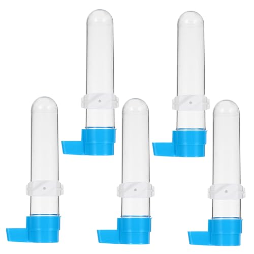 YARNOW 5stücke Automatischer Vogel-wasserspender Trinkflasche Für Papageien Und Kleine Vögel Langlebig Leicht Zu Reinigen Für Vogelkäfige Praktische Lösung Zur Wasserversorgung von YARNOW