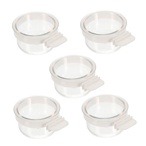 YARNOW 5 Stück Vogelfutterbox Vogelfuttergericht Vogelgericht Vogelgeschirr Für Käfig Papagei Haustier Futternapf Für Vogelkäfig Vogelfutterschale Schüsseln Fütterung Acryl Transparent YARNOW 5 Stück Vogelfutterbox Vogelfuttergericht Vogelgericht Vogelgeschirr Für Käfig Papagei Haustier Futternapf Für Vogelkäfig Vogelfutterschale Schüsseln Fütterung Acryl Transparent von YARNOW