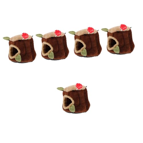 YARNOW 5st Zwergkaninchen-baumwollnest Hamsterversteck Dekorative Hamsterhütte Verschleißfeste Hamsterhütte Verschleißfestes Chinchillahaus Hamsternest Winter Baumstumpf Stoff YARNOW 5st Zwergkaninchen-baumwollnest Hamsterversteck Dekorative Hamsterhütte Verschleißfeste Hamsterhütte Verschleißfestes Chinchillahaus Hamsternest Winter Baumstumpf Stoff von YARNOW