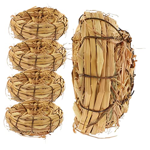 YARNOW 5st Natürliches Vogelnest Taubenzuchtkäfige Handgefertigtes Vogelnest Paarungsnest Für Papageien Dekorativer Vogel Vogelnest Aus Rattan Rattan-Vogel Taubenmatte Stroh Haustier Gras YARNOW 5st Natürliches Vogelnest Taubenzuchtkäfige Handgefertigtes Vogelnest Paarungsnest Für Papageien Dekorativer Vogel Vogelnest Aus Rattan Rattan-Vogel Taubenmatte Stroh Haustier Gras von YARNOW