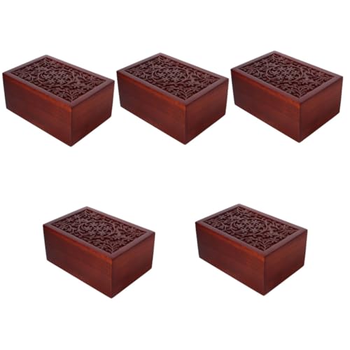 YARNOW 5Er-Box Haustier Urne Haustiere Flasche mit Hundeasche Katzenasche Urne kleine Urne aus Eschenholz Urne aus Knochenasche Katzenurnen Gedenkurne geschnitzt Sarg Holzrahmen hölzern YARNOW 5Er-Box Haustier Urne Haustiere Flasche mit Hundeasche Katzenasche Urne kleine Urne aus Eschenholz Urne aus Knochenasche Katzenurnen Gedenkurne geschnitzt Sarg Holzrahmen hölzern von YARNOW
