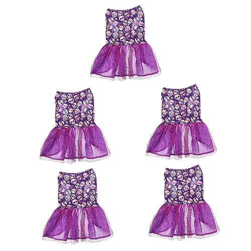 YARNOW 5St Halloween-Kleid für Haustiere Wiederverwendbares Hundekleid Halloween-Katzenkleid Halloween Costume Dog hundehalloweenkostüme Halloween-Welpenrock Halloween-Haustierkostü von YARNOW