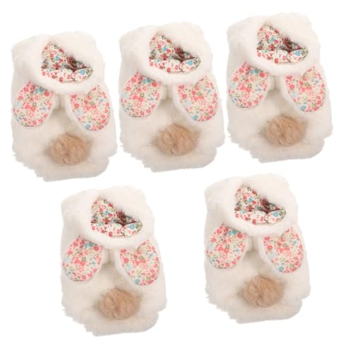YARNOW 5St Hase große Ohren Baumwolle Thermokleidung für Haustiere Hundeoverall kleine hundekleidung Hunde schal hundemantel Winterjacke für Welpen Winterkostüm für Haustiere Polyester von YARNOW