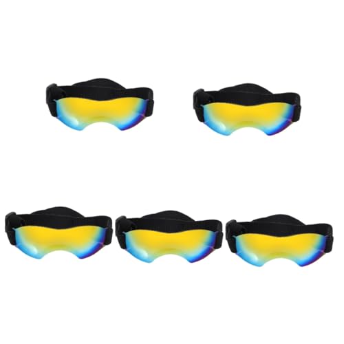 YARNOW 5st Haustier Brille Gläser Sonnenbrille Katzenbrille Hundebrillen Haustierbrille Welpenbrille Partygeschenke Für Haustiere Kleine Hundebrille STK Zubehör Der Hund von YARNOW