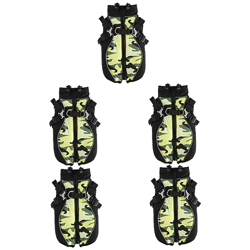 YARNOW 5St Haustier Mantel hundemantel Dog Raincoat Hunde jacken Hunde zubehör Hund bei kaltem Wetter Winter-Hundeweste tragbare Welpenkleidung bequemes Hundekostü Polyester Green YARNOW 5St Haustier Mantel hundemantel Dog Raincoat Hunde jacken Hunde zubehör Hund bei kaltem Wetter Winter-Hundeweste tragbare Welpenkleidung bequemes Hundekostü Polyester Green von YARNOW