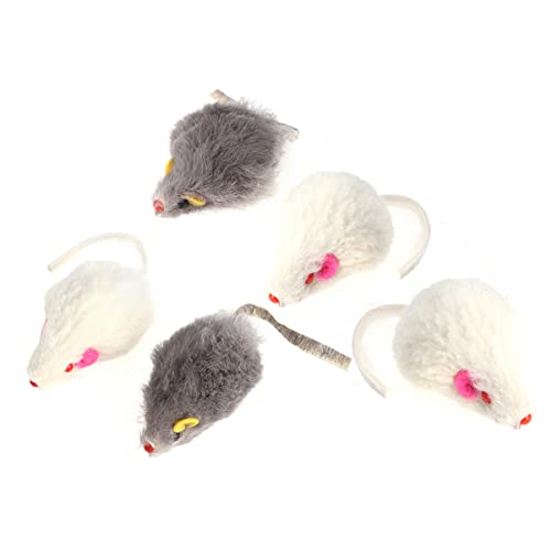 YARNOW 5St Katze Teaser Kätzchen-Mäuse- Katzenkugeln für Innenkatzen Katzenbälle gefälschte Kitten Funny Toys Katzen- - Katzenspielzeug YARNOW 5St Katze Teaser Kätzchen-Mäuse- Katzenkugeln für Innenkatzen Katzenbälle gefälschte Kitten Funny Toys Katzen- - Katzenspielzeug von YARNOW