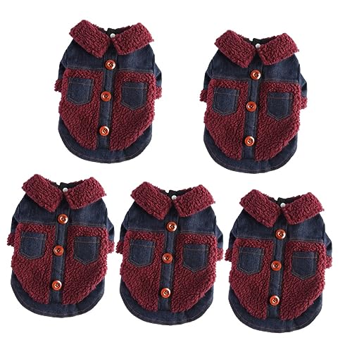 YARNOW 5St Kleidung für Haustiere Winterjacke für Welpen Hundejacken für große Hunde Winter winterhundemantel hundewintermantel modische Hundebekleidung warmes Haustierkostü Polyester von YARNOW