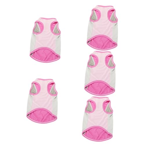 YARNOW 5St Kühlweste für Haustiere kleine hundekleidung Bequeme Welpenweste Sommerdeko Muskelshirt Tanktops dekorative Kühlweste modische Haustierweste draussen Sommerkleid Polyester Rosa YARNOW 5St Kühlweste für Haustiere kleine hundekleidung Bequeme Welpenweste Sommerdeko Muskelshirt Tanktops dekorative Kühlweste modische Haustierweste draussen Sommerkleid Polyester Rosa von YARNOW
