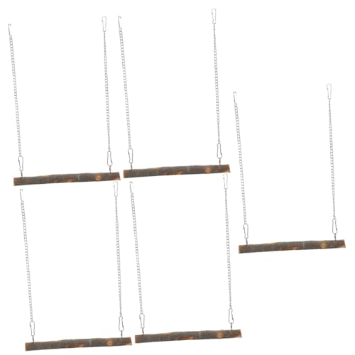 YARNOW 5St Papageienschaukel Zubehör für das Vogeltraining Vögel Spielzeug Vogelspielzeug holzspielzeug Spielset aus Holz Spielzeuge Papageienständer Barsch Sittich Barsch Spielzeug Star YARNOW 5St Papageienschaukel Zubehör für das Vogeltraining Vögel Spielzeug Vogelspielzeug holzspielzeug Spielset aus Holz Spielzeuge Papageienständer Barsch Sittich Barsch Spielzeug Star von YARNOW