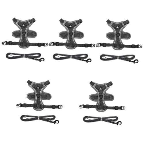 YARNOW 5St Weste-Leine für Katzen Katzengeschirr kleine hundeweste kein Zughalsband katzenhalsband reflektierendes hundegeschirr Welpengeschirr Welpenweste Hundewestengeschirr Polyester von YARNOW