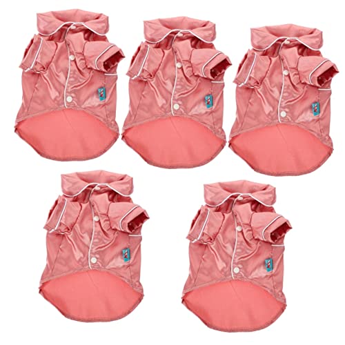 YARNOW 5St hundepyjama Bademantel Welpenkleidung Hund warme Jacke Hundevlies ädchenkostüme Nachthemd Kinderpyjamas Hundekleidung Welpen-Pyjama aus Baumwolle Haustier Stierkampf Rosa YARNOW 5St hundepyjama Bademantel Welpenkleidung Hund warme Jacke Hundevlies ädchenkostüme Nachthemd Kinderpyjamas Hundekleidung Welpen-Pyjama aus Baumwolle Haustier Stierkampf Rosa von YARNOW
