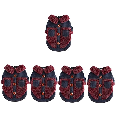 YARNOW 5st Kleidung Für Haustiere Winterliches Hundeoutfit Hund Wintermantel Welpenmantel Warmhaltende Hundebekleidung Kleidung Für Kleine Hunde Dekorationszubehör Für Haustiere Polyester YARNOW 5st Kleidung Für Haustiere Winterliches Hundeoutfit Hund Wintermantel Welpenmantel Warmhaltende Hundebekleidung Kleidung Für Kleine Hunde Dekorationszubehör Für Haustiere Polyester von YARNOW