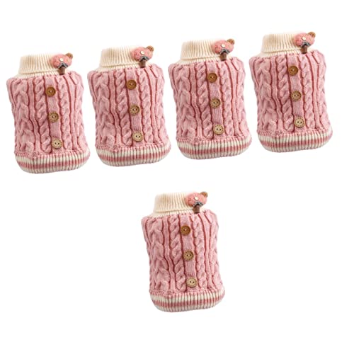 YARNOW 5st Welpenweste Aus Baumwolle Hund Schöner Welpenpullover Trendige Hoodies Haustier Katze Kätzchen-Kleidung Welpenkostüm Katze Warme Kleidung Süsser Welpe Rosa Stoff YARNOW 5st Welpenweste Aus Baumwolle Hund Schöner Welpenpullover Trendige Hoodies Haustier Katze Kätzchen-Kleidung Welpenkostüm Katze Warme Kleidung Süsser Welpe Rosa Stoff von YARNOW