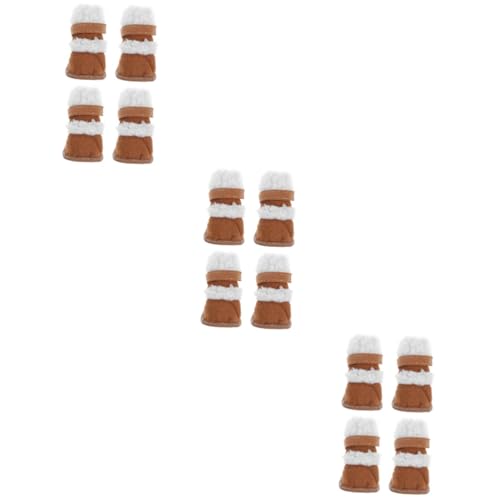 YARNOW 6 Paare Schneestiefel Für Haustiere Haustier Kaltes Wetter Haustierschuhe Chihuahua-Schuhe Für Hunde Schneeschuhe Für Hunde- Hunde Stiefel Regenstiefel Für Hunde Sherpa Brown YARNOW 6 Paare Schneestiefel Für Haustiere Haustier Kaltes Wetter Haustierschuhe Chihuahua-Schuhe Für Hunde Schneeschuhe Für Hunde- Hunde Stiefel Regenstiefel Für Hunde Sherpa Brown von YARNOW