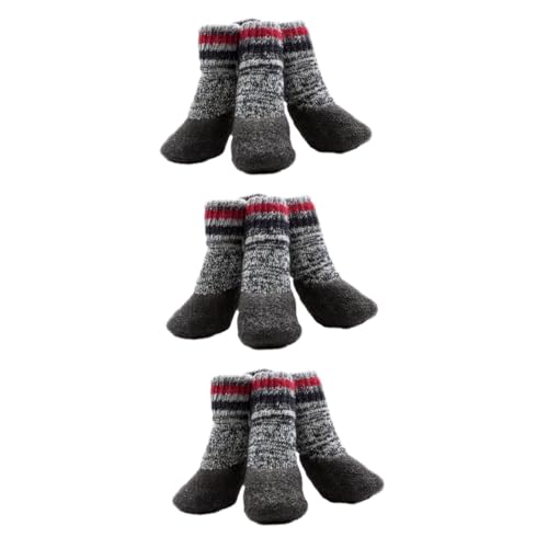 YARNOW 6 Paare rutschfeste Hundesocken rutschfeste Socken Haustier Hund Baumwollsocken Hundesockenschuhe Für Den Winter Socken Für Hunde Hundegriffsocken Klein Haustier Socken Wasserdicht von YARNOW