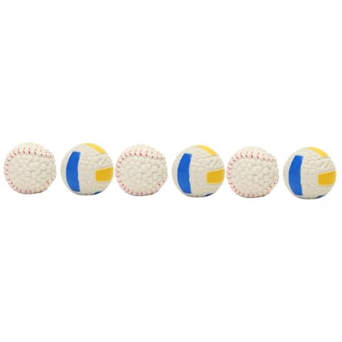 YARNOW 6 STK Kauspielzeug für Haustiere Bälle für Hund Spielzeug für Welpen Plüsch Backenzahnspielzeug für Hunde Dogman-Spielzeug Spielzeuge Haustier Beißspielzeug kauen Pet-Ball Weiß YARNOW 6 STK Kauspielzeug für Haustiere Bälle für Hund Spielzeug für Welpen Plüsch Backenzahnspielzeug für Hunde Dogman-Spielzeug Spielzeuge Haustier Beißspielzeug kauen Pet-Ball Weiß von YARNOW