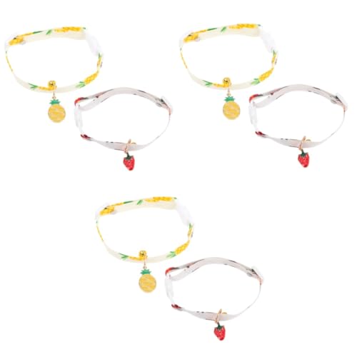 YARNOW 6 STK Haustierhalsband Halsband für Haustiere kleines Hundehalsband pet Supplies haustierbedarf Kätzchenhalsband mit Glöckchen für Hunde niedlich Zubehör YARNOW 6 STK Haustierhalsband Halsband für Haustiere kleines Hundehalsband pet Supplies haustierbedarf Kätzchenhalsband mit Glöckchen für Hunde niedlich Zubehör von YARNOW