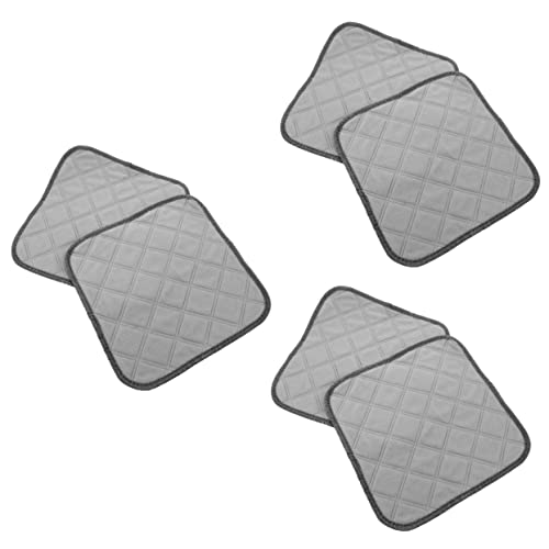 YARNOW 6 STK Hunde-wickel Polster Waschbare Hamstereinlage Trainingsunterlagen Für Welpen Kaninchen-PIPI-pad Rattenkäfigmatte Zubehör Für Frettchenkäfige Haustierkäfigmatte Polyester Grey von YARNOW
