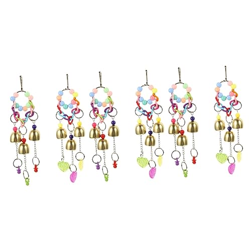 YARNOW 6 STK Papagei Spielzeug Papageienglocken Zarter Glöckchen-anhänger Papagei Ablenkungsglocken Hamsterleiter Papagei Ablenkungsklingel Spielzeug Vogelglocken Beissen Metall Vögel YARNOW 6 STK Papagei Spielzeug Papageienglocken Zarter Glöckchen-anhänger Papagei Ablenkungsglocken Hamsterleiter Papagei Ablenkungsklingel Spielzeug Vogelglocken Beissen Metall Vögel von YARNOW