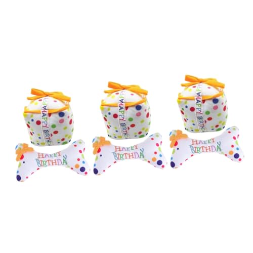 YARNOW 6 STK Plüschknochen Welpenzahnbürste Quietschendes Spielzeug Hundespielzeug Interaktiv Plüsch Hund Geburtstagstorte Spielzeug Hundegeschenke Für Große Hunde Kuchen Weihnachten YARNOW 6 STK Plüschknochen Welpenzahnbürste Quietschendes Spielzeug Hundespielzeug Interaktiv Plüsch Hund Geburtstagstorte Spielzeug Hundegeschenke Für Große Hunde Kuchen Weihnachten von YARNOW