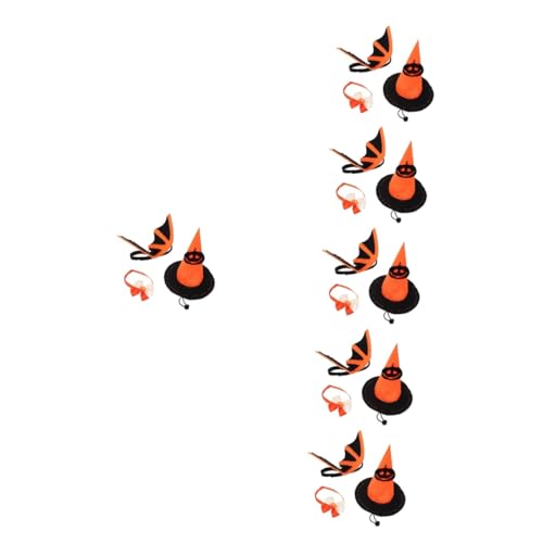 YARNOW 6 Sets Verstellbares Hundehalsband Halloween Fledermaushut Stilvoller Haustier-festivalanzug Für Partys YARNOW 6 Sets Verstellbares Hundehalsband Halloween Fledermaushut Stilvoller Haustier-festivalanzug Für Partys von YARNOW