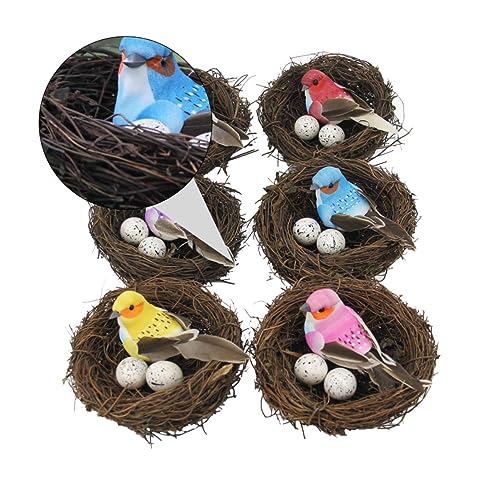 YARNOW 6 Satz Simuliertes Vogelnest Vogelnest-Set Frühlingsdeko Requisiten Künstliches Vogelhaus Vogelnest Aus Rattan Nester Vögel Sitzen Im Nest Trockene Natürliche Vogelhäuschen Schaum YARNOW 6 Satz Simuliertes Vogelnest Vogelnest-Set Frühlingsdeko Requisiten Künstliches Vogelhaus Vogelnest Aus Rattan Nester Vögel Sitzen Im Nest Trockene Natürliche Vogelhäuschen Schaum von YARNOW