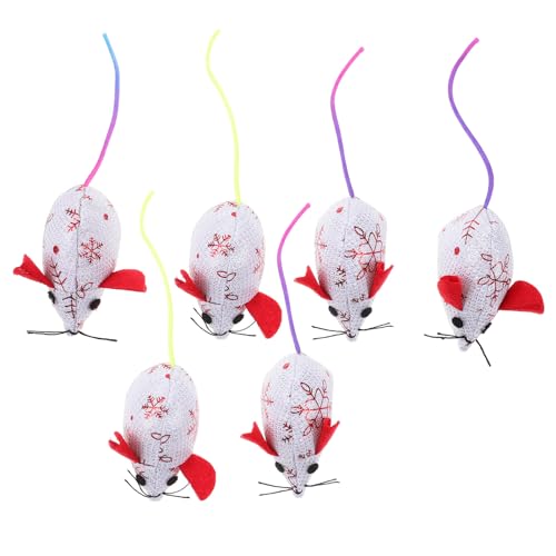 YARNOW 6 Stück Ausgestopfte Katzenspielzeuge Gaming Katzenspielzeug Interaktive Mäuse Mausspielzeug Interessante Leckerli Spielzeuge Weihnachts Katzenspielzeug Panda YARNOW 6 Stück Ausgestopfte Katzenspielzeuge Gaming Katzenspielzeug Interaktive Mäuse Mausspielzeug Interessante Leckerli Spielzeuge Weihnachts Katzenspielzeug Panda von YARNOW