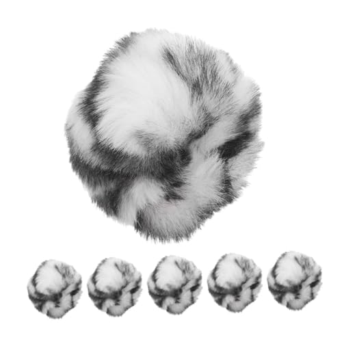YARNOW 6stücke Teiliges Katzen-Spielzeug Leopard-Print Plüschbälle Mit Katzenminze Interaktive Und Weiche Kauspielzeuge Für Drinnen Fördert Bewegung Und Spielvergnügen Für Katzen von YARNOW