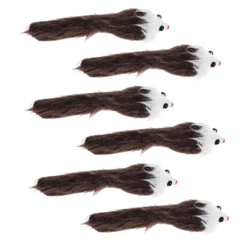 YARNOW 6 Stück Katze zahte katzenspielzeug Kitten cat Toys Plüschtier Katze Plüschkatze interaktives Katze Interaktives für Wohnungskatzen YARNOW 6 Stück Katze zahte katzenspielzeug Kitten cat Toys Plüschtier Katze Plüschkatze interaktives Katze Interaktives für Wohnungskatzen von YARNOW
