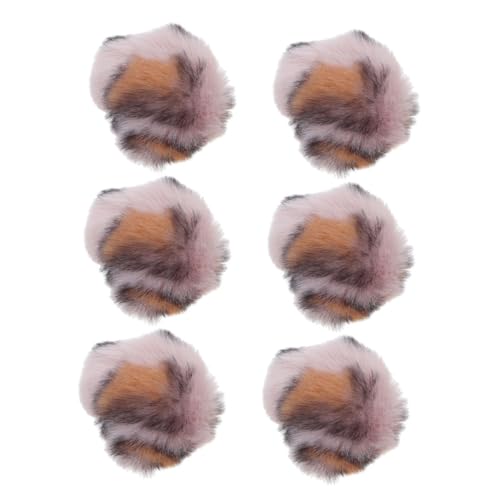 YARNOW 6stücke Interaktives Katzenspielzeug Mit Katzenminze Ball Zum Kratzen Für Katzen Interaktives Katzenballspielzeug Aus Weichem Plüschmaterial Kätzchenbedarf Mit von YARNOW