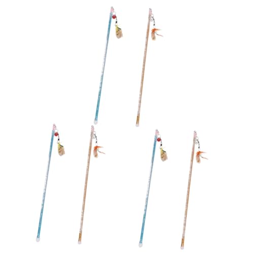 YARNOW Katzenspielzeug Stab 6 Stück Katzenspielzeug Katzenspielzeug Für Den Innenbereich Katzenbindungsspielzeug Interaktives Katzenspielzeug Katzenstab Spielzeug Haustierspielzeug Katzenspielzeug YARNOW Katzenspielzeug Stab 6 Stück Katzenspielzeug Katzenspielzeug Für Den Innenbereich Katzenbindungsspielzeug Interaktives Katzenspielzeug Katzenstab Spielzeug Haustierspielzeug Katzenspielzeug von YARNOW