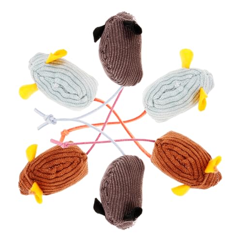 YARNOW 6stücke Teiliges Katzen Spielzeugset Weichem Plüsch Gestreifte Mäuse Mit Katzenminze Interaktive Spielzeuge Für Katzen Für Beschäftigung Und YARNOW 6stücke Teiliges Katzen Spielzeugset Weichem Plüsch Gestreifte Mäuse Mit Katzenminze Interaktive Spielzeuge Für Katzen Für Beschäftigung Und von YARNOW