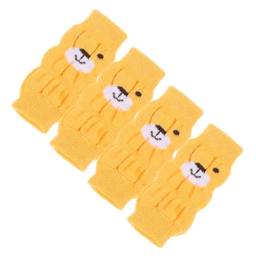 YARNOW 8 STK Haustier socken Hund Beinschutz für Welpen süße Tiersocken Welpenknie Beinwärmer für Katzen Hündchen Haustiere Entzückende Haustierstrümpfe Anti-Rutsch-Beinwärmer Polyester von YARNOW