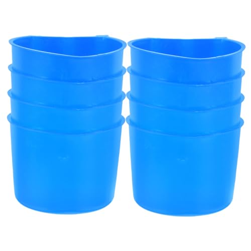 YARNOW 8 Stück Bird Bowl Kaninchen -Fütterungstasse Futterbecher für Vogelkäfige Hühnerkäfigbecher Kiste mit Futter und Wassernapf wasserspender für hühnerstall Sport Blue von YARNOW