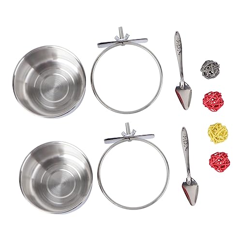 YARNOW 8 Stück Fütterungslöffel für Papageien Vogelkäfig Papageienkäfig Haustiernapf groß tränkebecken wasserbecken Futterlöffel für Haustiere Papageienspielzeug Baumrebe Colorful von YARNOW