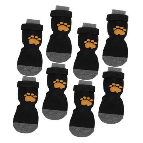 YARNOW 8 Stück Haustier-wintersocken, rutschfeste Hundesocken, Dekorative Hundesocken, Baumwollsocken Für Kleine, Mittelgroße Und Große Hunde von YARNOW