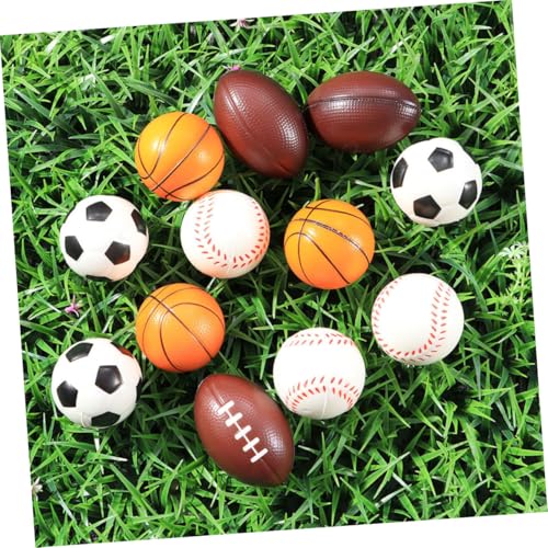 YARNOW 8 Stück Teiliges PU Trainingsball aus Langlebigem Schaumstoff Bunte Sprungbälle zur Beschäftigung von Haustieren Fördert Spiel und Bewegung für Hunde und Katzen von YARNOW