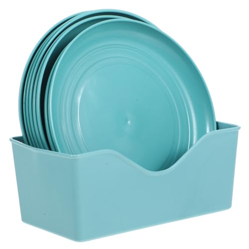 YARNOW 8-Teiliges Set Katzennapf gegen Müdigkeit lindern katzenfutter unterlage katzenfutter schüssel Katzennäpfe hundefutter Teller Flacher Futternapf für Haustiere Hundenapf pp Sky-Blue YARNOW 8-Teiliges Set Katzennapf gegen Müdigkeit lindern katzenfutter unterlage katzenfutter schüssel Katzennäpfe hundefutter Teller Flacher Futternapf für Haustiere Hundenapf pp Sky-Blue von YARNOW